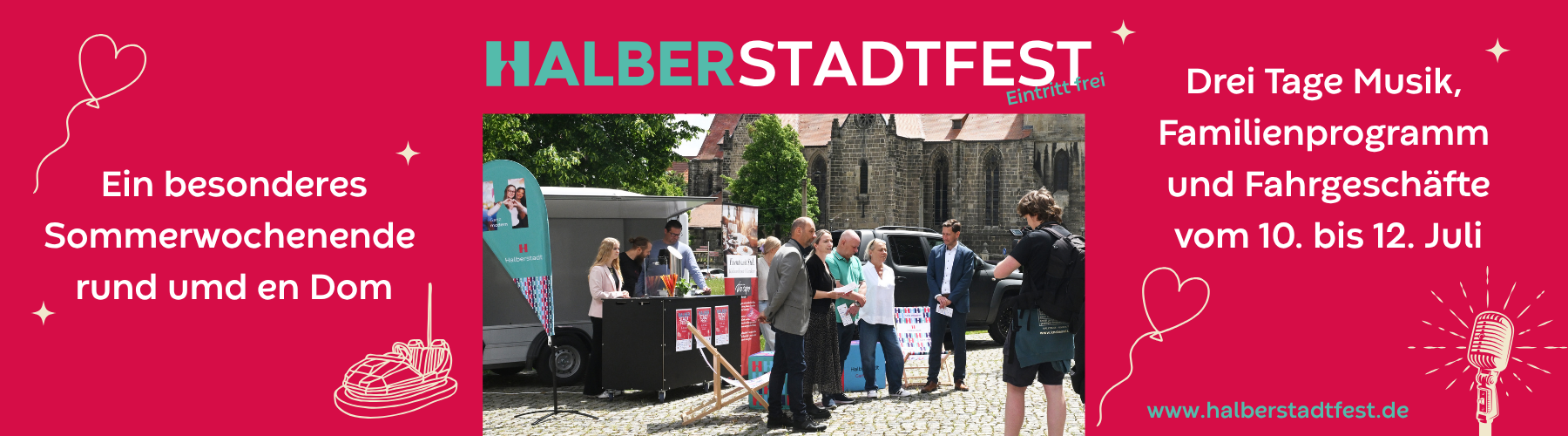 halberstadtfest l dt zum feiern auf den domplatz ein drei tage musik familienprogramm und fahrgesch fte vom 10. bis 12. juli bei freiem eintritt 1