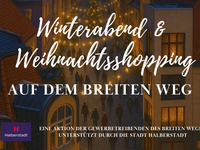 Winterabend und Weihnachtsshopping auf dem Breiten Weg