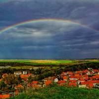Langenstein gesamt mit Regenbogen
