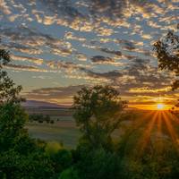 Spiegelsberge Sonnenuntergang