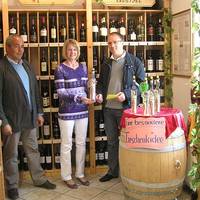 Firmenbesuch des OB im Weinhandel Rosenschlößchen