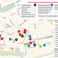 Stadtplan für Rollstuhlfahrer