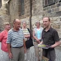 Der 50.000ste Besucher 2009 im Halberstädter Domschatz