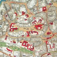 Ausschnitt aus dem großformatigen Stadtplan Halberstadts von 1933, ab sofort als Nachdruck zu erwerben
