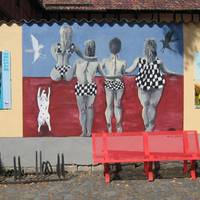 Mauer des Schachmuseums