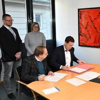 Offizielle Unterzeichnung der Konzessionsverträge zwischen der Stadt Halberstadt und der Halberstadtwerke GmbH