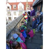 Kinder der Kita Kinderland besuchen Oberbürgermeister Andreas Henke