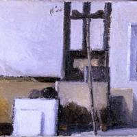 Atelier 1, 1982, Öl auf Leinwand, 30x35 ©Hans-Herrmann Richter