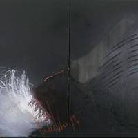 Großes dunkles Stilleben, 1994, Öl auf Leinwand, 140x240 ©Hans-Herrmann Richter