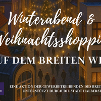 Winterabend und Weihnachtsshopping auf dem Breiten Weg