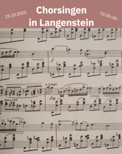 Musiknoten Chorsingen Oktober VA