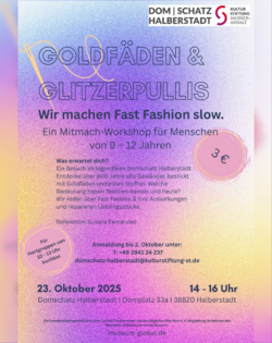Goldfäden & Glitzerpullis. Wir machen Fast Fashion slow. Goldfäden & Glizerpullis