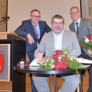 Verdienstmedaille der Stadt Halberstadt für Dr. Frank Aedtner © Stadt Halberstadt/Pressestelle