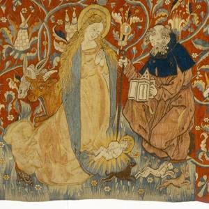 Domschatz Halberstadt_Marienteppich_Detail Geburt Christi_ © Domschatz Halberstadt/Domschatzverwaltung