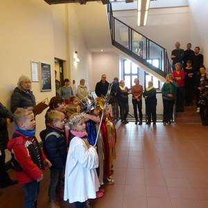 Sternsinger überbrachten ihren Segen zur Stadtverwaltung © Stadt Halberstadt/Pressestelle