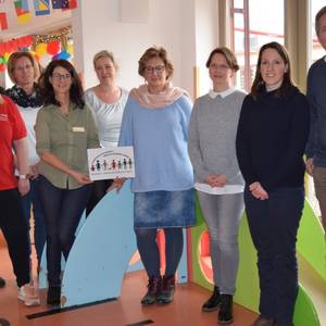 Die Experten für Kinderpädagogik Anna von Kölln (2.v.r.) und Peter Bleckmann (r.) sprachen mit den Akteurinnen des Harzer Netzwerks &#34;Bildung elementar inklusiv&#34; über ihre Arbeit.