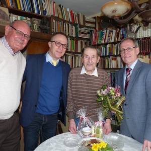 Ehrenbürger Werner Hartmann - Glückwünsche zum 97. © Stadt Halberstadt/Pressestelle
