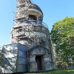 Bismarckturm ist eingerüstet © Stadt Halberstadt, Neue Medien
