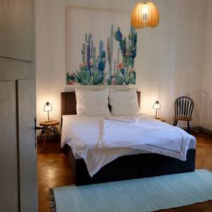 Großes Schlafzimmer in der Stadtvilla Halberstadt