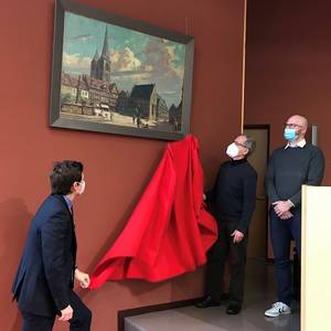 Gemm-Gemälde enthüllt – OB dankt allen Sponsoren und Akteuren © Stadt Halberstadt/Pressestelle