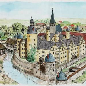 Das Gröninger Schloss um 1600 Das Gröninger Schloss um 1600