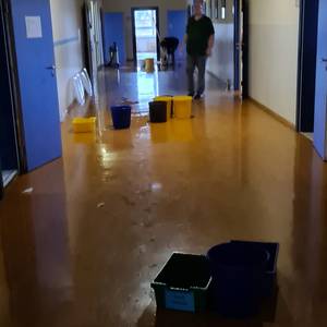 Havarie in der Goethe-Grundschule [(c) Stadtmarketing/Öffentlichkeitsarbeit]