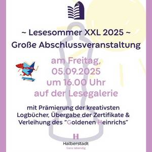 Lesesommer XXL – Große Abschluss-Veranstaltung © Landesverwaltungsamt Sachsen-Anhalt / Fachstelle Große Abschluss-Veranstaltung 2025
