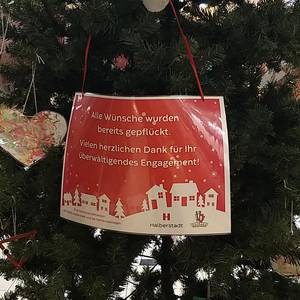 Alle Wünsche vom Halberstädter Wunschweihnachtsbaum wurden gepflückt
