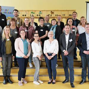 Teilnehmerinnen und Teilnehmer des LemaS-Netzwerktreffens in der Grundschule „Goethe“ ©Holger Wegener, Stadt Halberstadt