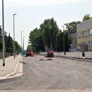 Sichtbarer Baufortschritt - Aktueller Blick in die Baustelle Rudolf-Diesel-Straße ©Stadt Halberstadt / Holger Wegener