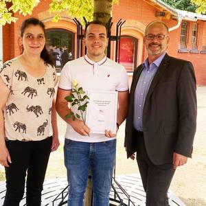 Herzlichen Glückwunsch an Hannes Zimpel! ©Niklas Paerschke