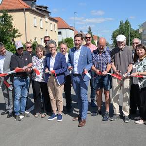 Freigabe der Rudolf-Diesel-Straße mit Ministerin Dr. Lydia Hüskens ©Stadt Halberstadt