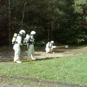 Feuer- und Umweltwache der Stadt Halberstadt - Übung Spürtrupp
