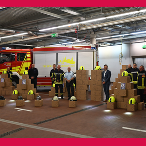 Neue Helme für unsere Feuerwehr ©Stadt Halberstadt