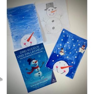 Schneemannbilder der Achtj&auml;hrigen Elenor Runschke aus Wasserleben &copy;Foto: Städtisches Museum Halberstadt