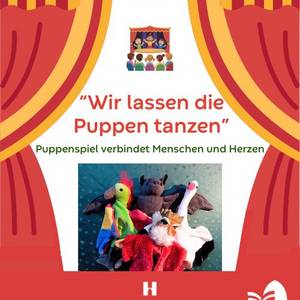 Puppenspiel Wir lassen die Puppen tanzen - freies Puppenspiel im Bibliothekskeller