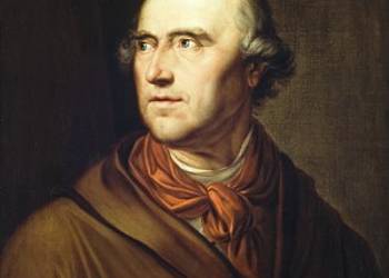 Porträt des Braunschweiger Landschaftsmalers Pascha Johann Friedrich Weitsch, gemalt von seinem Sohn Friedrich Georg Weitsch, 1790