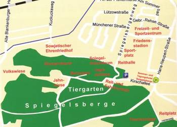 Karte der Spiegelsberge