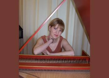Die Cembalistin Bernadett Mészáros, Leipzig.