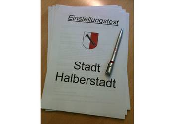 Einstellungstest der Stadt Halberstadt