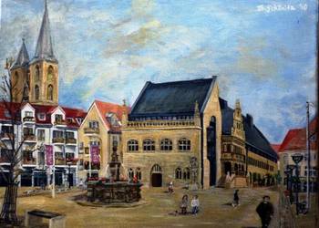 Bärbel Schönitz: Holzmarkt zu Halberstadt