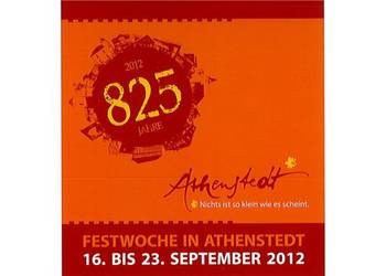825 Jahre Athenstedt - Festwoche vom 16. bis 23. September