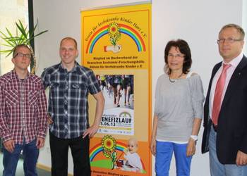 Kinderkrebshilfeverein und OB Henke werben für Benefizlauf in der Kreisstadt