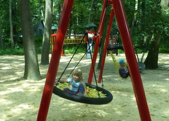 In frischen Farben zeigt sich der erneuerte Spielplatz im Tiergarten Halberstadt.