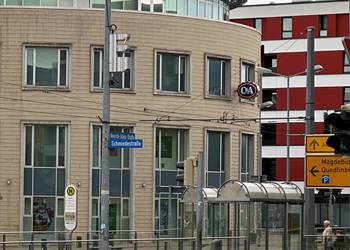 Messsensor an der Rathauspassage