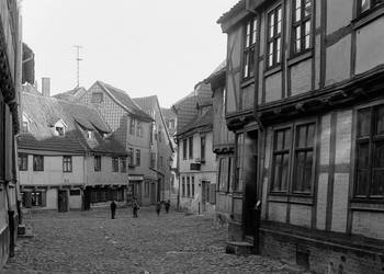 'Am Grauen Hof' Anfang des 20. Jh. - Hier wohnten u.a. die Täufer um Georg Knoblauch bis zur ihrer Gefangennahme
