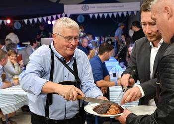 beim Oktoberfest des THW Ortsverbands Halberstadt