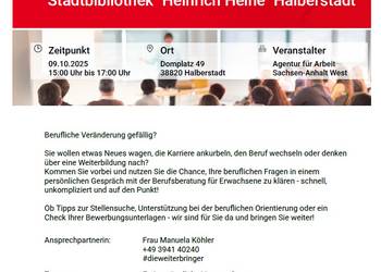 Beratungsangebot der Agentur für Arbeit
