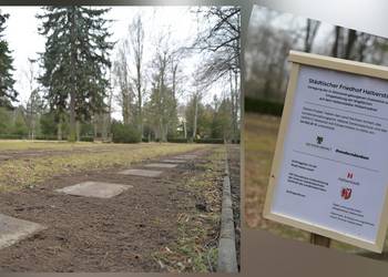 Blick auf den Halberstädter Militärfriedhof