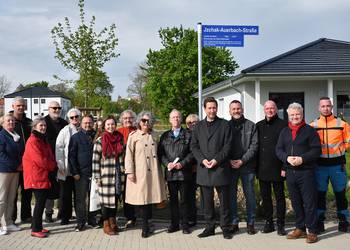 Einweihung der Jzchak-Auerbach-Straße ©Stadt Halberstadt